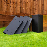 Large External Corner Railway Sleeper Brackets (Pack of 4)